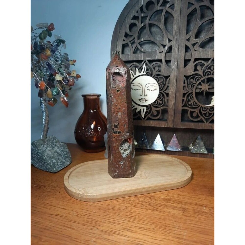 Rare Red Fox Boytrodial Agate Crystal Tower